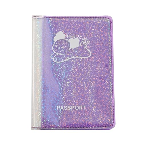 JSGHGDF Travel Holder Wallet PVC Card Case for Unisex, violett von JSGHGDF