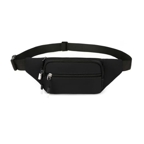 Multifunktionale Bauchtasche, Crossbody-Tasche, Hüfttasche, Damen, Brusttasche mit verstellbarem Riemen, schöne Gürteltasche für Reisen und den täglichen Gebrauch, Schwarz von JSGHGDF