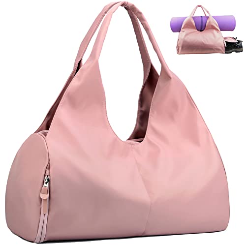 JSHAHA Sporttasche mit Nasstasche und Schuhfach Reisetasche für Damen und Herren Rosa von JSHAHA