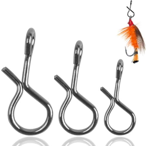 JSHANMEI 150 Stück Fliegenfischen-Druckknöpfe, Edelstahl, Schnellköderwechsel, kein Knoten, schnelle Clips, Köderverbinder, Tackle für Fliegenfischen, Fliegen, gemischt, 3 Größen JSHANMEI 150 Stück Fliegenfischen-Druckknöpfe, Edelstahl, Schnellköderwechsel, kein Knoten, schnelle Clips, Köderverbinder, Tackle für Fliegenfischen, Fliegen, gemischt, 3 Größen von JSHANMEI