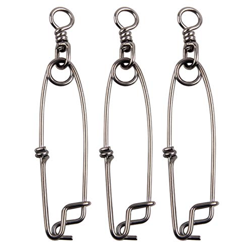 JSHANMEI Lange Schnur-Clips Edelstahl Longline Zweig Hanger Snap Wirbel Float Line Tuna Clip Angelzubehör, 4inch-8pcs JSHANMEI Lange Schnur-Clips Edelstahl Longline Zweig Hanger Snap Wirbel Float Line Tuna Clip Angelzubehör, 4inch-8pcs von JSHANMEI