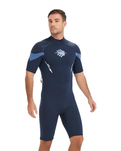 Jsnorklet Shorty Neoprenanzüge für Herren, 3 mm Reißverschluss hinten, Neopren, Tauchanzüge zum Tauchen, Schnorcheln, Surfen, Schwimmen Jsnorklet Shorty Neoprenanzüge für Herren, 3 mm Reißverschluss hinten, Neopren, Tauchanzüge zum Tauchen, Schnorcheln, Surfen, Schwimmen von JSNORKLET