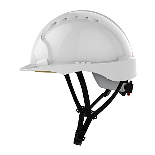 Evo3 C+ Helm WEISS, Schutzhelm für Monteure JSP mit 4-Punkt Kinnriemen und RADVERSCHLUSS Evo3 C+ Helm WEISS, Schutzhelm für Monteure JSP mit 4-Punkt Kinnriemen und RADVERSCHLUSS von JSP