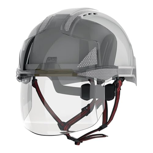 Industriekletterhelm EVO® VISTAshield® Dualswitch™ weiß/Rauch ABS von JSP