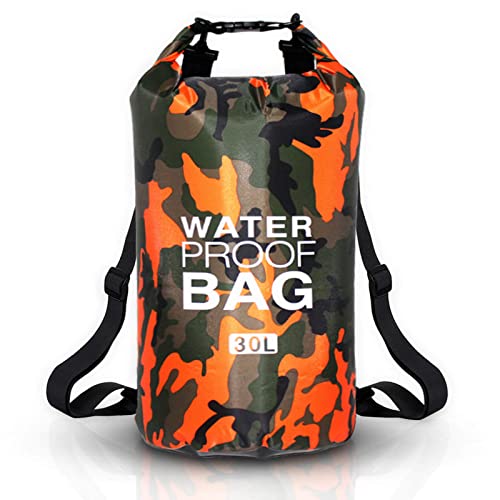JSRHEEM wasserdichte Tasche, Dry Bag 10L 20L 30L Wasserdichter Beutel mit Verstellbarer Schultergurt Schwimmen, Rafting, Camping, Angeln, Bootfahren, Wandern, Kajakfahren Orange 30L JSRHEEM wasserdichte Tasche, Dry Bag 10L 20L 30L Wasserdichter Beutel mit Verstellbarer Schultergurt Schwimmen, Rafting, Camping, Angeln, Bootfahren, Wandern, Kajakfahren Orange 30L von JSRHEEM