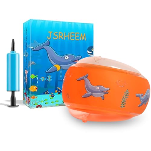 Schwimmflügel, Schwimmflügel Kinder 1-12 Jahre Swimsafe Gerät Kinder, Schwimmhilfe Gerät für Anfänger für Mädchen Jungen(Orange, M) von JSRHEEM