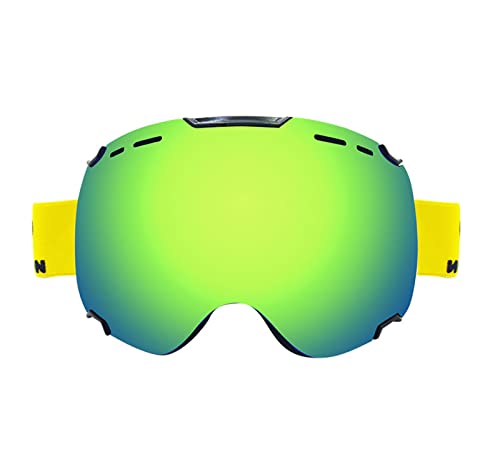 JSSEVN Skibrille Schneebrille Snowboard Brille für Herren Damen Erwachsene Jugend Schneemobil Skifahren Skaten Linse Abnehmbare Magnet Version Anti-Beschlag Doppelschicht Grün JSSEVN Skibrille Schneebrille Snowboard Brille für Herren Damen Erwachsene Jugend Schneemobil Skifahren Skaten Linse Abnehmbare Magnet Version Anti-Beschlag Doppelschicht Grün von JSSEVN