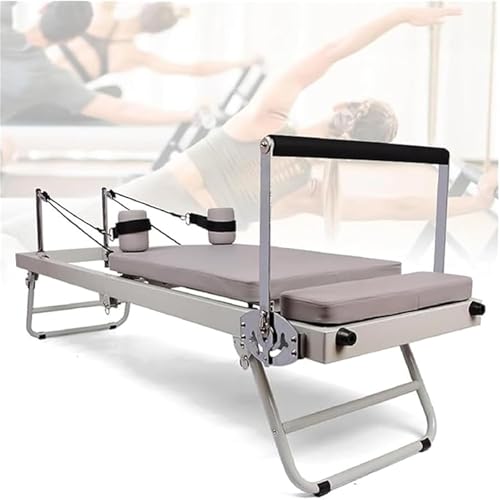 JSTDDP Pilates Reformer Maschine Faltbare Multifunktions Home Pilates Reformer Tragbare Einstellbare Reformer Maschine Studio Ausrüstungen von JSTDDP