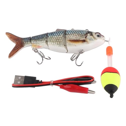 JTLB Roboter-Schwimmköder, Elektronischer Köder, USB Wiederaufladbar, LED-Licht, 4 Segmente, Mehrgelenkig, Schwimmköder, Angelgerät Barsch, Forelle, JTLB Roboter-Schwimmköder, Elektronischer Köder, USB Wiederaufladbar, LED-Licht, 4 Segmente, Mehrgelenkig, Schwimmköder, Angelgerät Barsch, Forelle, von JTLB