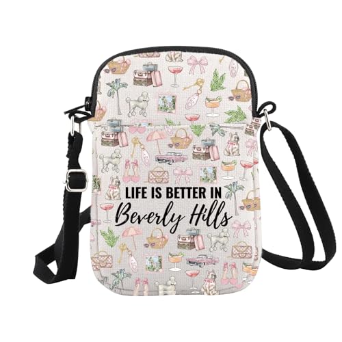 Beverly Hills Trip Gift Life is Better in Beverly Hills Make-up-Tasche Beverly Hills Bachelorette Geschenk, In Beverly Hills Cr EU, Kosmetiktasche mit Aufdruck von JTOUK