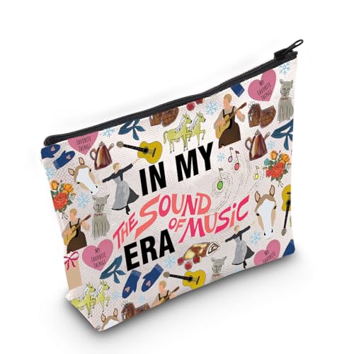 Make-up-Tasche mit Musiktheater-Motiv, Geschenk in meinem Sound of Era, Geschenk für Musikfilme, Broadway-Geschenk, Music Era EU, Kosmetiktasche mit Aufdruck von JTOUK