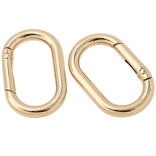 2 Teile/Satz Oval Ringe Schnalle Multifunktionale Frühling Oval Ringe Frühling Schlüsselring Schnallen Für Schlüsselbund Handtasche Geldbörsen Gürtel von JTQYFI