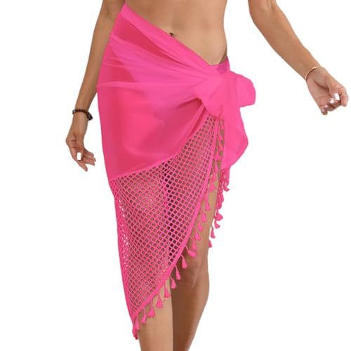 JTQYFI Solide Badeanzug Sonnenschutz Überzüge Für Damen Kurzer Transparenter Rock Badeanzug Kleid Strandmode Schal Urlaub Badeanzug Überzüge von JTQYFI