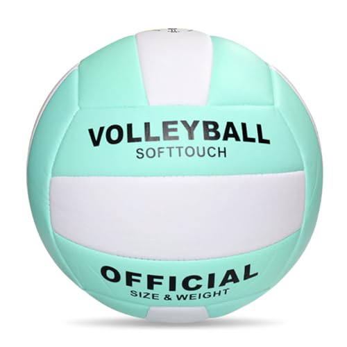 JTQYFI Volleybälle Offizielle Größe 5 Weiche Sand Vollbälle Strandspiel Übungs Vollbälle Sport PU Ball von JTQYFI