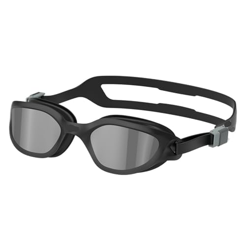 JUANYAO Schwimmbrille HD-verstellbare Schwimmbrille, Antibeschlag-Schwimmbrille, professionelle Silikon-Schwimmbrille for Herren Für Schwimmen(Silver-Black) von JUANYAO