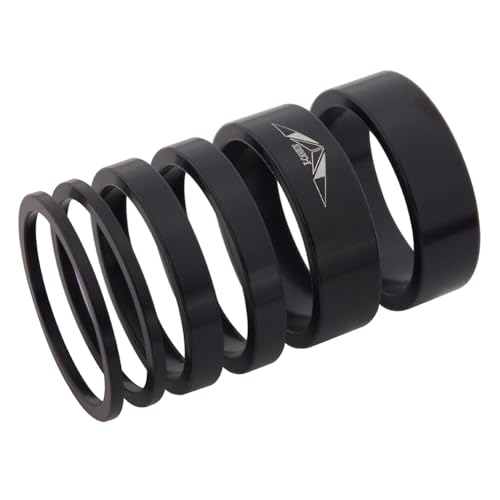 JUCHRZEY 6 Stück Fahrradgabel-Abstandshalter 2/5/10 mm Fahrrad-Headset-Abstandshalter Fahrrad-Vorderradgabel-Vorbau-Abstandshalter-Kit aus Aluminiumlegierung for MTB-Mountainbike JUCHRZEY 6 Stück Fahrradgabel-Abstandshalter 2/5/10 mm Fahrrad-Headset-Abstandshalter Fahrrad-Vorderradgabel-Vorbau-Abstandshalter-Kit aus Aluminiumlegierung for MTB-Mountainbike von JUCHRZEY