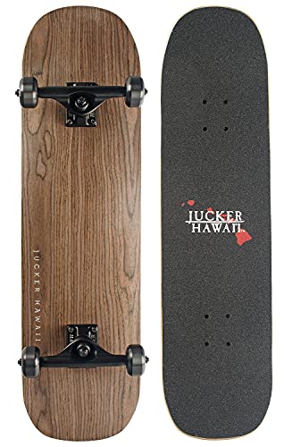 JUCKER HAWAII Skateboard NUHA 8.5 Complete Black // Skateboard mit hochwertigen Komponenten // Für Anfänger bis Profis // Fahrspaß garantiert // Von Skatern für Skater // von JUCKER HAWAII