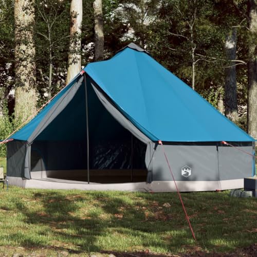 Tipi-Familienzelt 12 Personen Blau Wasserdicht, JUDYY Caming Zelt, Camping Tents, Camping-Zelt - 94592 von JUDYY