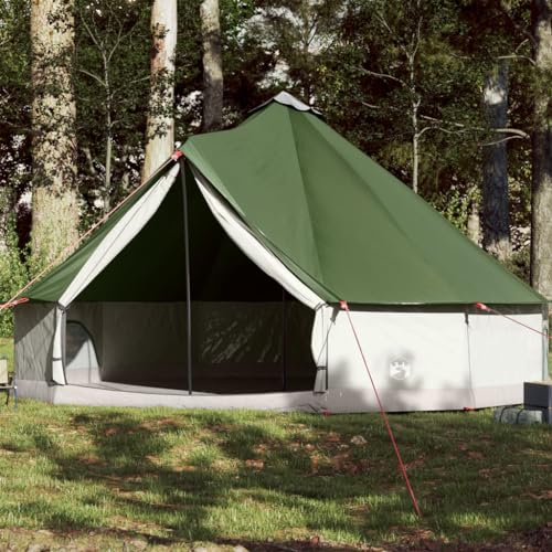 Tipi-Familienzelt 12 Personen Grün Wasserdicht, JUDYY Caming Zelt, Camping Tents, Camping-Zelt - 94591 von JUDYY