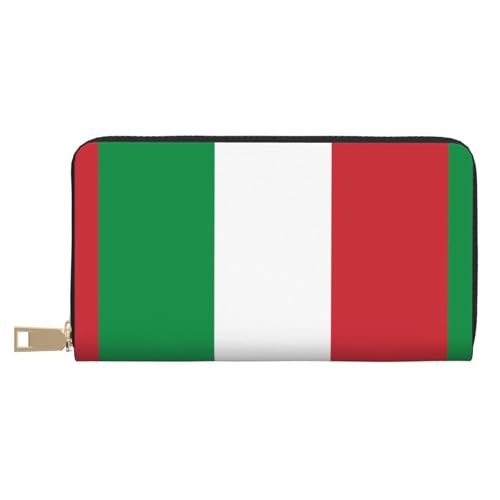 JUEXDEME Italien-Flagge, lang, Kunstleder, Clutch, schick, stilvolle Damengeldbörsen für moderne Frauen, großes Fassungsvermögen, Kartenhalter und Organizer-Taschen, strapazierfähige Geldbörse, von JUEXDEME