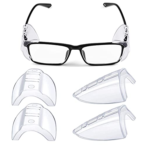 JUHONNZ Seitenschutz für Brillen,2 Paar Sicherheit Auge Brillen Seitenschutz Transparenter Slip-On Schild Schutzbrillen Seitliche für Glas TPU-Augenschutz für Kleine Mittlere Brillen JUHONNZ Seitenschutz für Brillen,2 Paar Sicherheit Auge Brillen Seitenschutz Transparenter Slip-On Schild Schutzbrillen Seitliche für Glas TPU-Augenschutz für Kleine Mittlere Brillen von JUHONNZ
