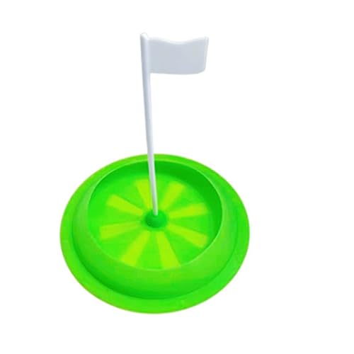 JUJNE Golf-Übungsloch, Putting-Cup, Golf-Putting-Loch, alle Richtungen, weiches Gummi mit Zielflagge, Golflochbecher, Trainingshilfen von JUJNE