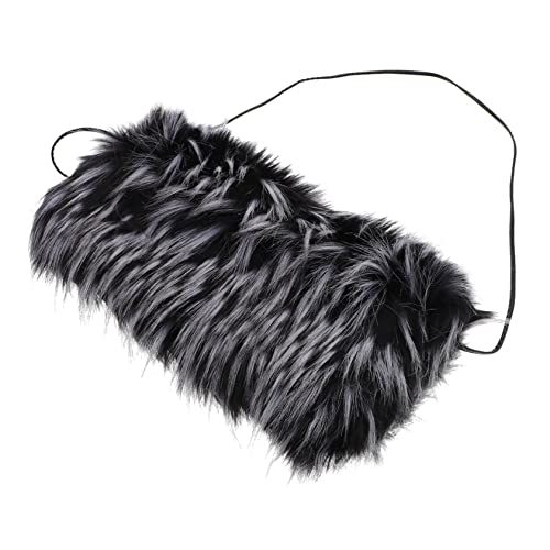 JUMPLAWN Faux Pelz Handwärmer Muff Für Erwachsene Winter Armwärmer Mit Oberfläche Extra Warm Und Gemütlich Für Kalte Tage von JUMPLAWN