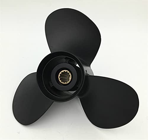 JUNPIY 3x11,5x13 35 PS-50 PS, for Evinrude-Propeller. 13-Zahn-Spline-3-Blatt-Aluminiumpropeller, for Evinrude-Boots-Marinepropeller Sup Propeller von JUNPIY