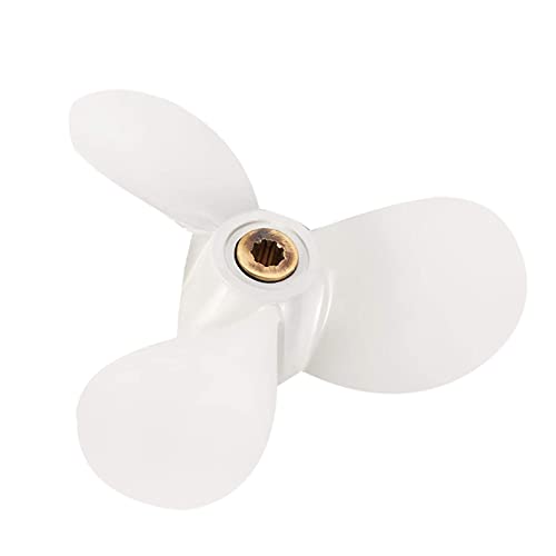 JUNPIY 7 1/2X7 4Hp 5Hp 6Hp, for Yamaha, 9 Zahn Spine Aluminium Propeller Außenbordmotoren Marine Propeller 6E0-45943-01-El Sup Propeller von JUNPIY