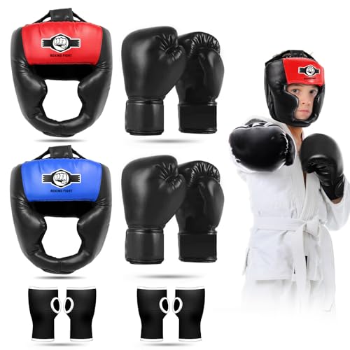 Kopfschutz Boxen für Kinder Gesichtsschutz Kopfschützer Training Head Guard Boxing Perfekter Sicht und Gute Schweißaufnahme Sparring Manner Damen Muay Thai Taekwondo MMA Kickboxen von JUOIFIP