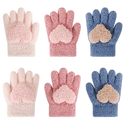 Kinderhandschuhe Winter Strickhandschuhe Kleinkinder Fingerhandschuhe Korallenvlies Warme Babyhandschuhe für Mädchen Jungen 12 3 Jahre alt, Skihandschuhe 3 Paare Kinderhandschuhe Winter Strickhandschuhe Kleinkinder Fingerhandschuhe Korallenvlies Warme Babyhandschuhe für Mädchen Jungen 12 3 Jahre alt, Skihandschuhe 3 Paare von JUPSK