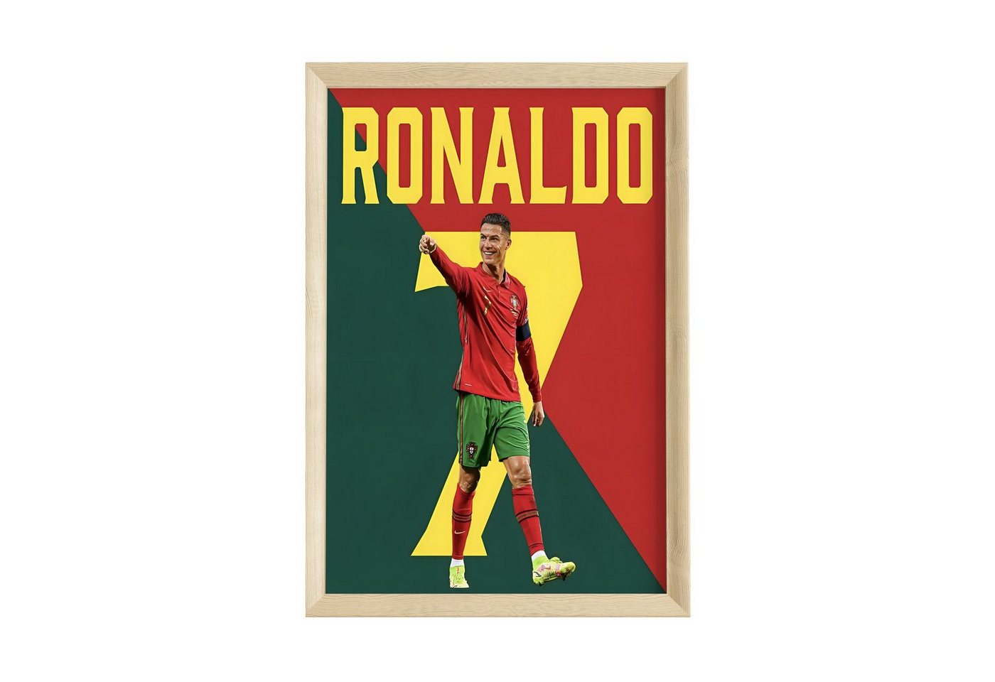JUSTGOODMOOD Poster ® Christiano Ronaldo 7 Portugel · Fußball · ohne Rahmen, Poster in verschiedenen Größen verfügbar, Poster, Wandbild von JUSTGOODMOOD