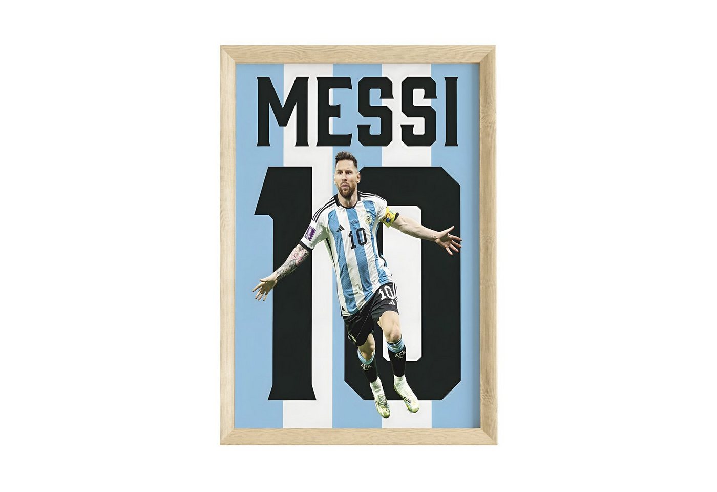 JUSTGOODMOOD Poster ® Lionel Messi 10 Argentinien· Fußball · ohne Rahmen von JUSTGOODMOOD