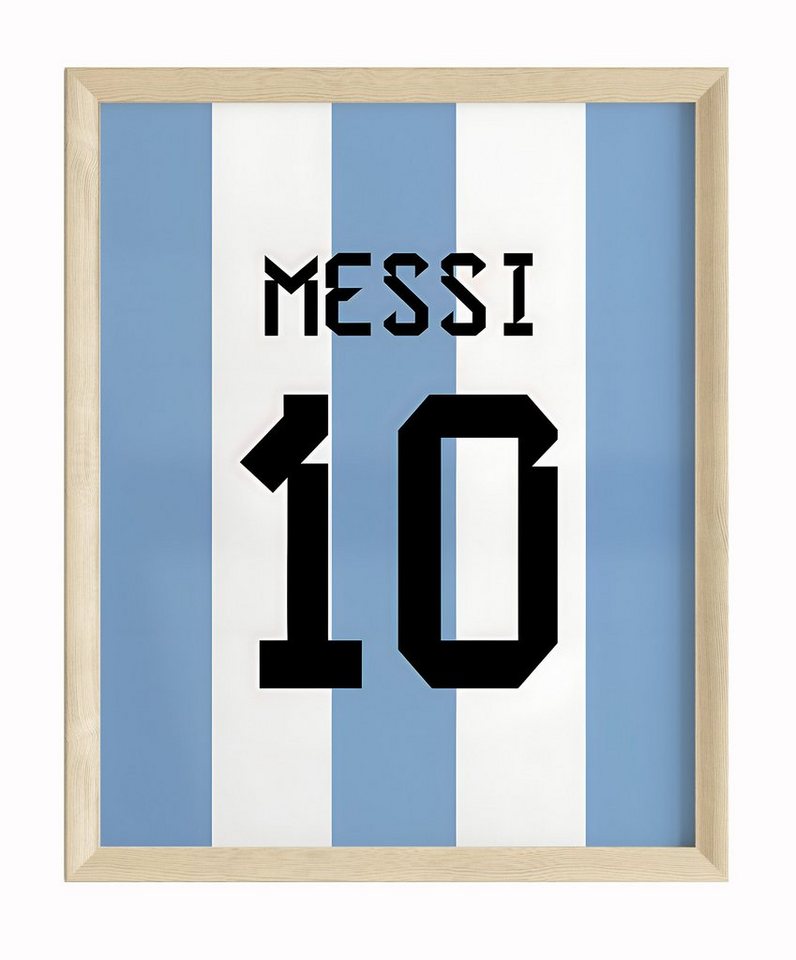JUSTGOODMOOD Poster ® Lionel Messi 10 Argentinien· Fußball · ohne Rahmen von JUSTGOODMOOD