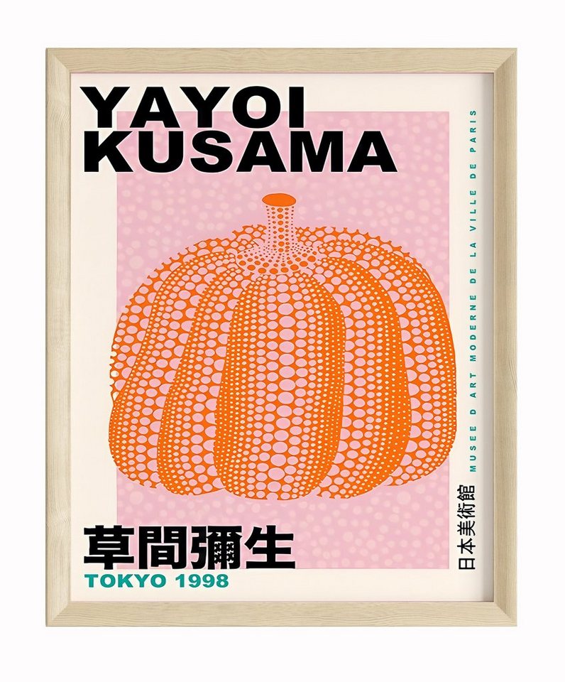 JUSTGOODMOOD Poster ® Yayoi Kusama Poster · Kürbis · Tokyo 1998 · ohne Rahmen, Poster in verschiedenen Größen verfügbar, Poster, Wandbild von JUSTGOODMOOD