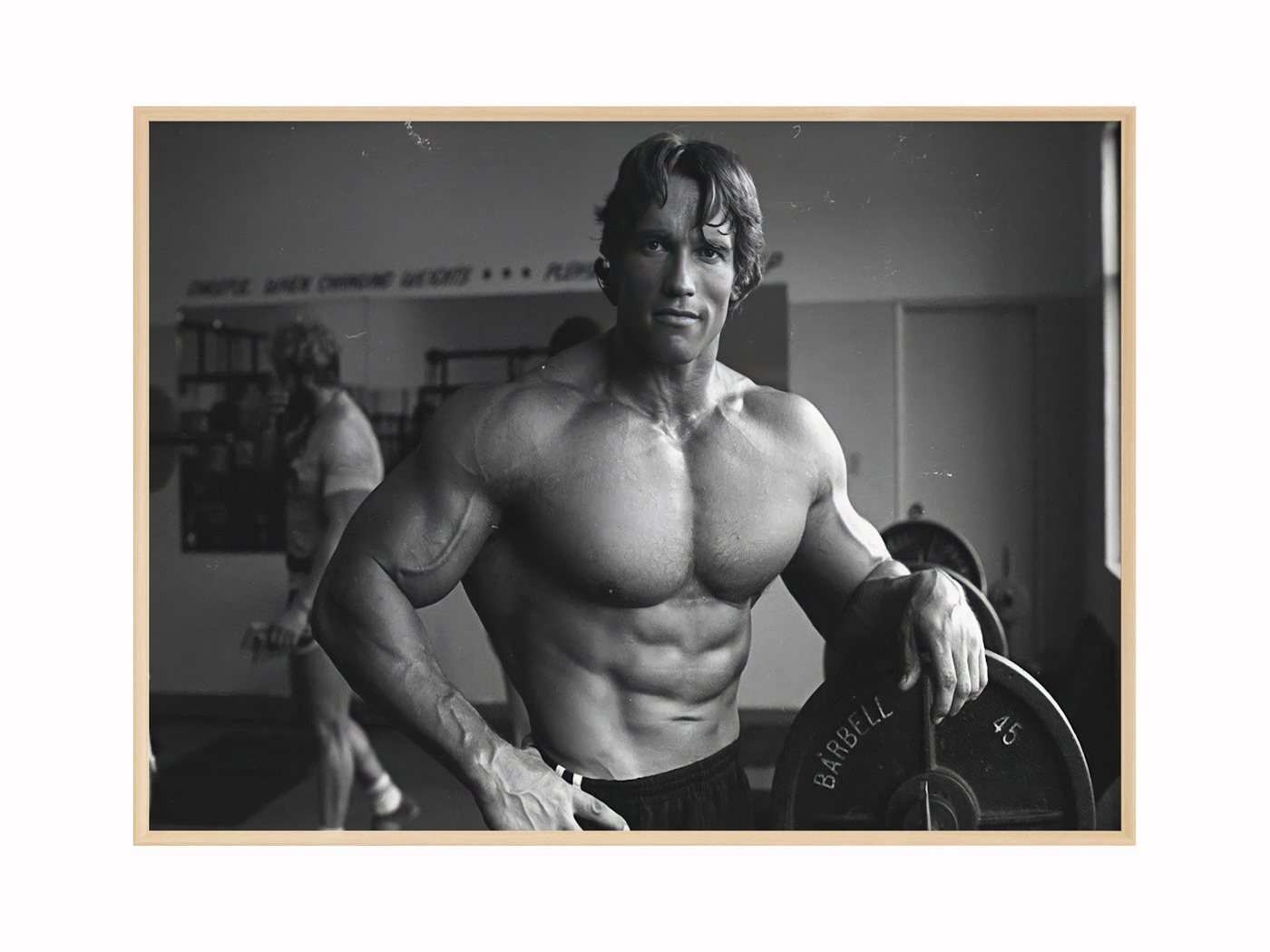 JUSTGOODMOOD Poster Premium ® Arnold Schwarzenegger · Gym · Bodybuilding · ohne Rahmen, Poster in verschiedenen Größen Verfügbar, Poster, Wandbild von JUSTGOODMOOD