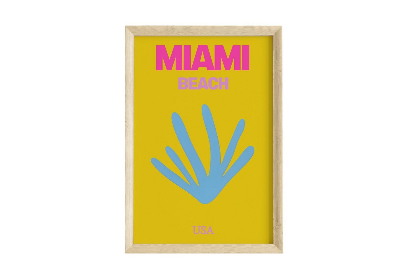 JUSTGOODMOOD Poster Premium ® Miami Beach USA · ohne Rahmen von JUSTGOODMOOD