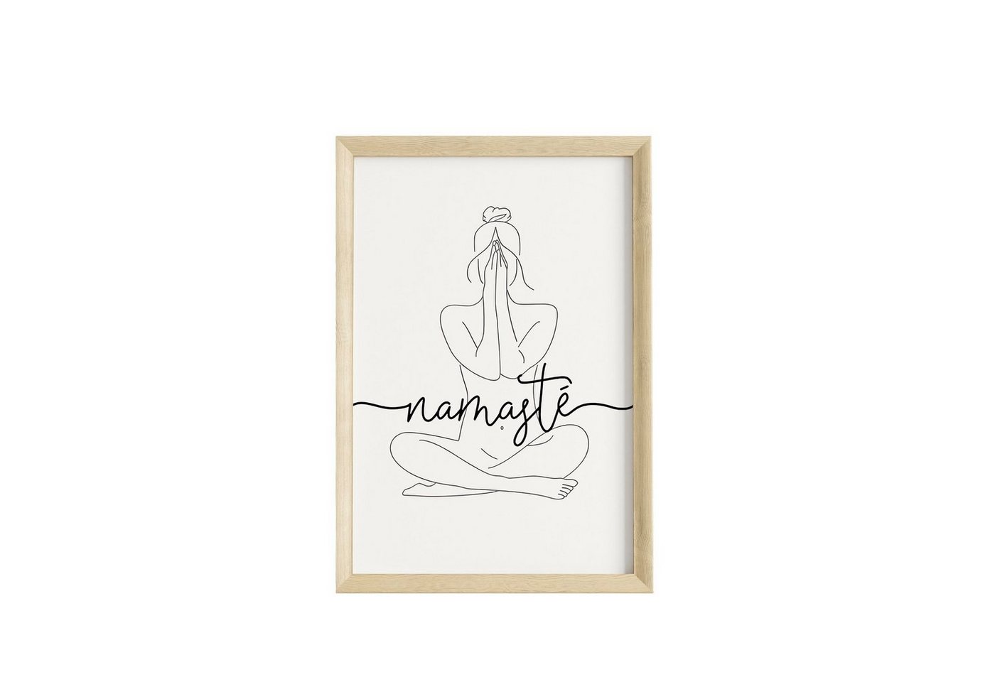 JUSTGOODMOOD Poster Premium ® Namaste Poster · Yoga · ohne Rahmen von JUSTGOODMOOD