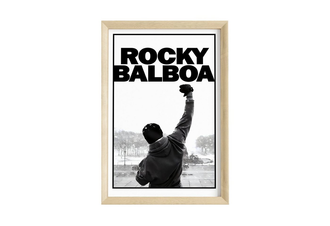JUSTGOODMOOD Poster Premium ® Rocky Balboa · Boxer · Motivation · ohne Rahmen von JUSTGOODMOOD