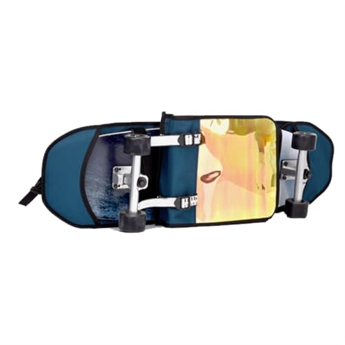 JUVENIL Skateboard Tasche Suitable for Land Board Electric Skateboard, Skateboard Tasche Faltbar, Tasche für Skateboard Reisen Sport Aufbewahrung(Blue) von JUVENIL