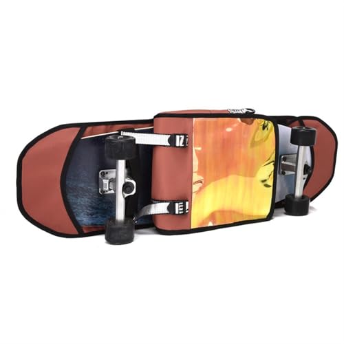 JUVENIL Skateboard Tasche Suitable for Land Board Electric Skateboard, Skateboard Tasche Faltbar, Tasche für Skateboard Reisen Sport Aufbewahrung(Red) von JUVENIL