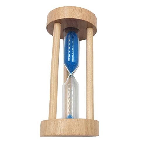 JVNALwnkv Sanduhr-Timer, Sanduhr for Sanduhr, Sanduhr, 1 Stück, 3 Minuten, Holzrahmen, Bunte Sanduhr, Sanduhr, Küchen-Eierkoch-Timer, zählt die Uhr(Blue) von JVNALwnkv