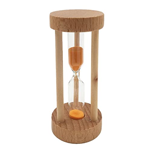 JVNALwnkv Sanduhr-Timer, Sanduhr for Sanduhr, Sanduhr, 1 Stück, 3 Minuten, Holzrahmen, Bunte Sanduhr, Sanduhr, Küchen-Eierkoch-Timer, zählt die Uhr(Orange) von JVNALwnkv