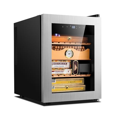 JWBXFYXW Zigarrenkisten, Humidore, Zigarrenhumidore 50L mit Coolitemperature Control Cooler Weinschrank Zigarrenhumidor für 300 Zigarren mit Ceshelfs von JWBXFYXW