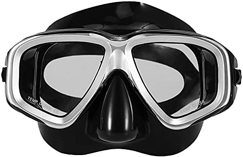 Taucherbrille Vollgesichtsmaske Tauchen Tauchmasken Scuba-Maske Unterwasser-Schnorchelmasken Anti-Beschlag-Schnorchelbrille Schwimmmaske Glas für Männer Frauen von JWXFGHJT