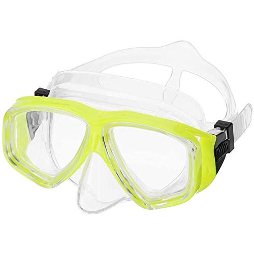 Tauchmaske, Taucherbrille, verstellbare Brille, Silikon, zum Schwimmen, Tauchen, Antibeschlag-Brille, Maske, Schnorchel, professionelle Tauchmaske von JWXFGHJT