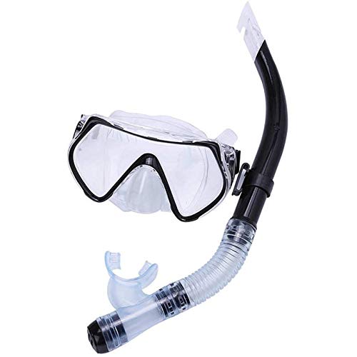 Tauchmasken Professionelle Schnorchelmaske Schnorchel Antibeschlagbrille Brillenset Halbtrockener Atemschlauch Schwimmbrille Pool-Tool für Erwachsene von JWXFGHJT