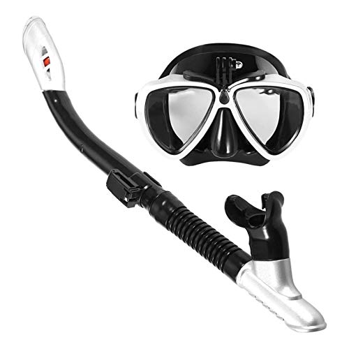 Tauchmasken Schwimmbrille Trockenschnorchelrohr-Set Antibeschlag Professionelle Taucherbrille Für Männer Frauen von JWXFGHJT