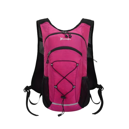 JXCTNNU Trinkblasen Verstellbarer Rucksack Trail Run Rucksack Trekkingrucksäcke Trinkrucksack Fahrrad Damen und Herren für Laufen Marathon Jogging Radfahren Bergsteigen von JXCTNNU