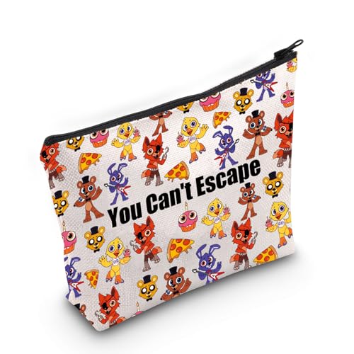 JXGZSO Kosmetiktasche, Motiv: Horrorspiel-Liebhaber, Geschenk mit Aufschrift "You Can't Escape", You Can't Escape von JXGZSO